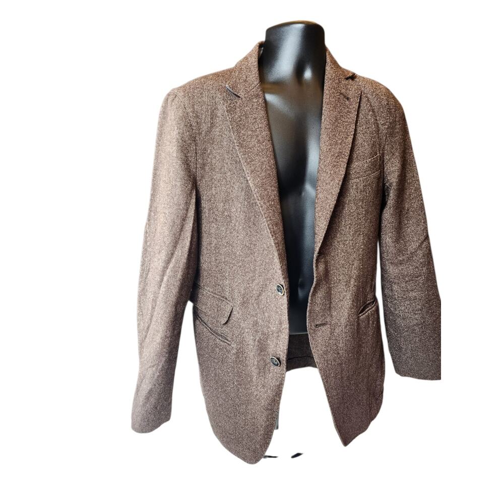 Scott James Blazer Mens Small 38 Wool Two Button Jacket Sport Coat Classic Tweed - Picture 14 of 16